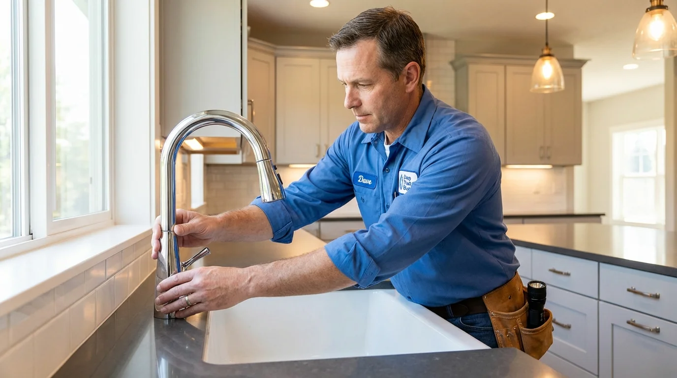 Kitchen faucet installation by Johns Plumbing LLC in Petal
