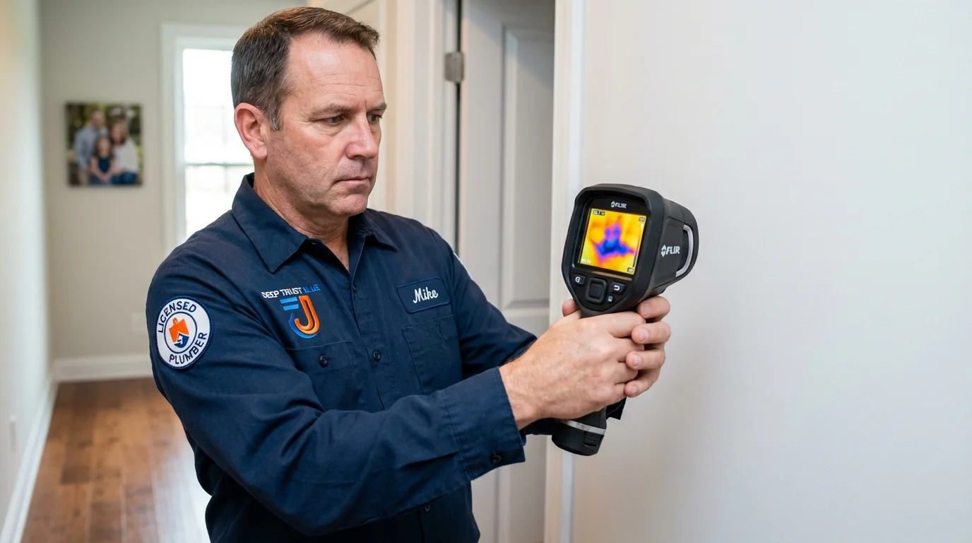 Thermal imaging leak detection by Johns Plumbing LLC in Petal